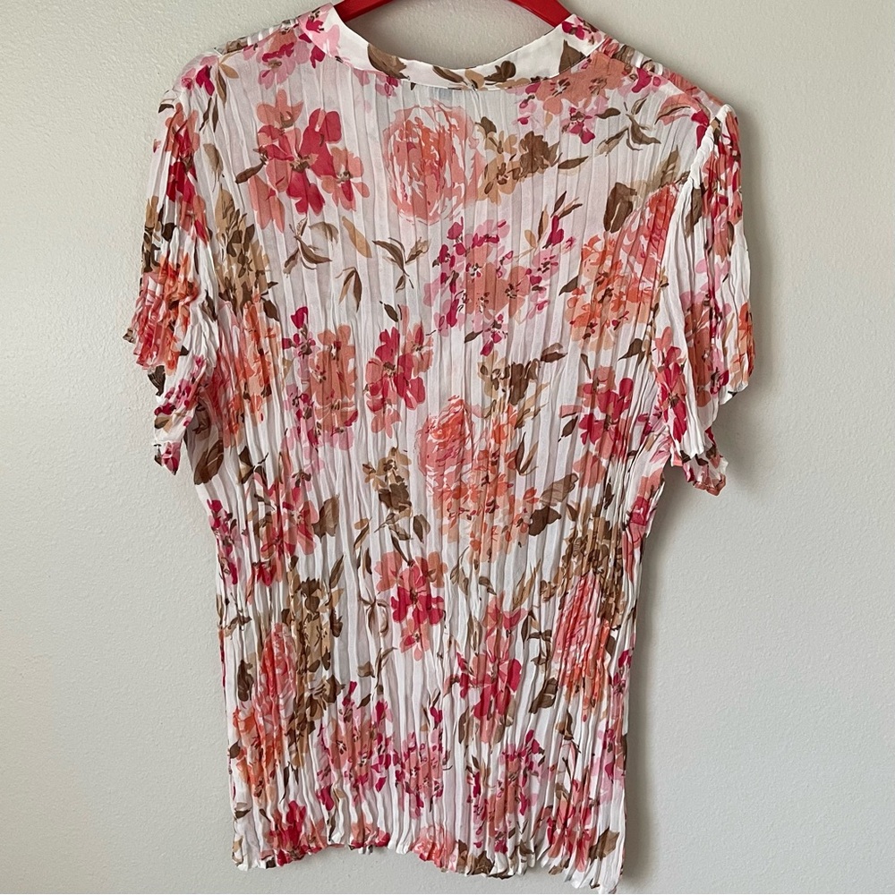 Notations Women's Floral Top - Size 2X - Picture 5 of 9